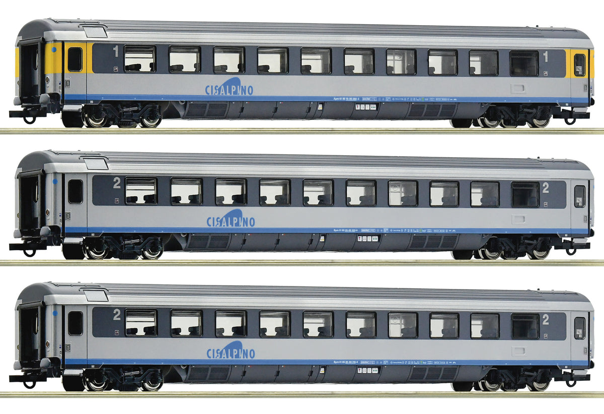 Roco Cisalpino Apm/Bpm/Bpm Coach Set (3) V RC6200033