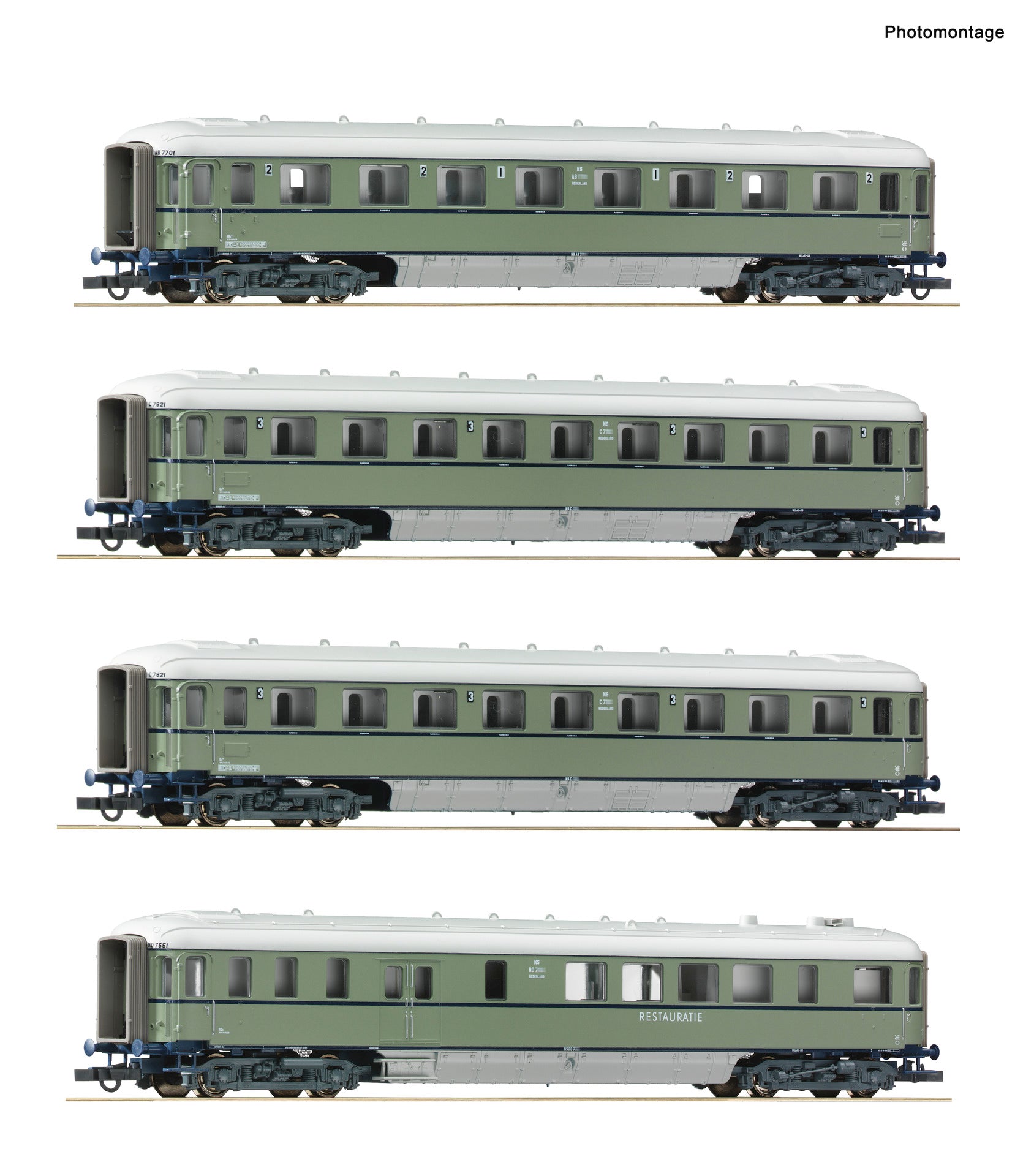 Roco NS AB/C/C/RD Plan D Coach Set (4) III RC6200049