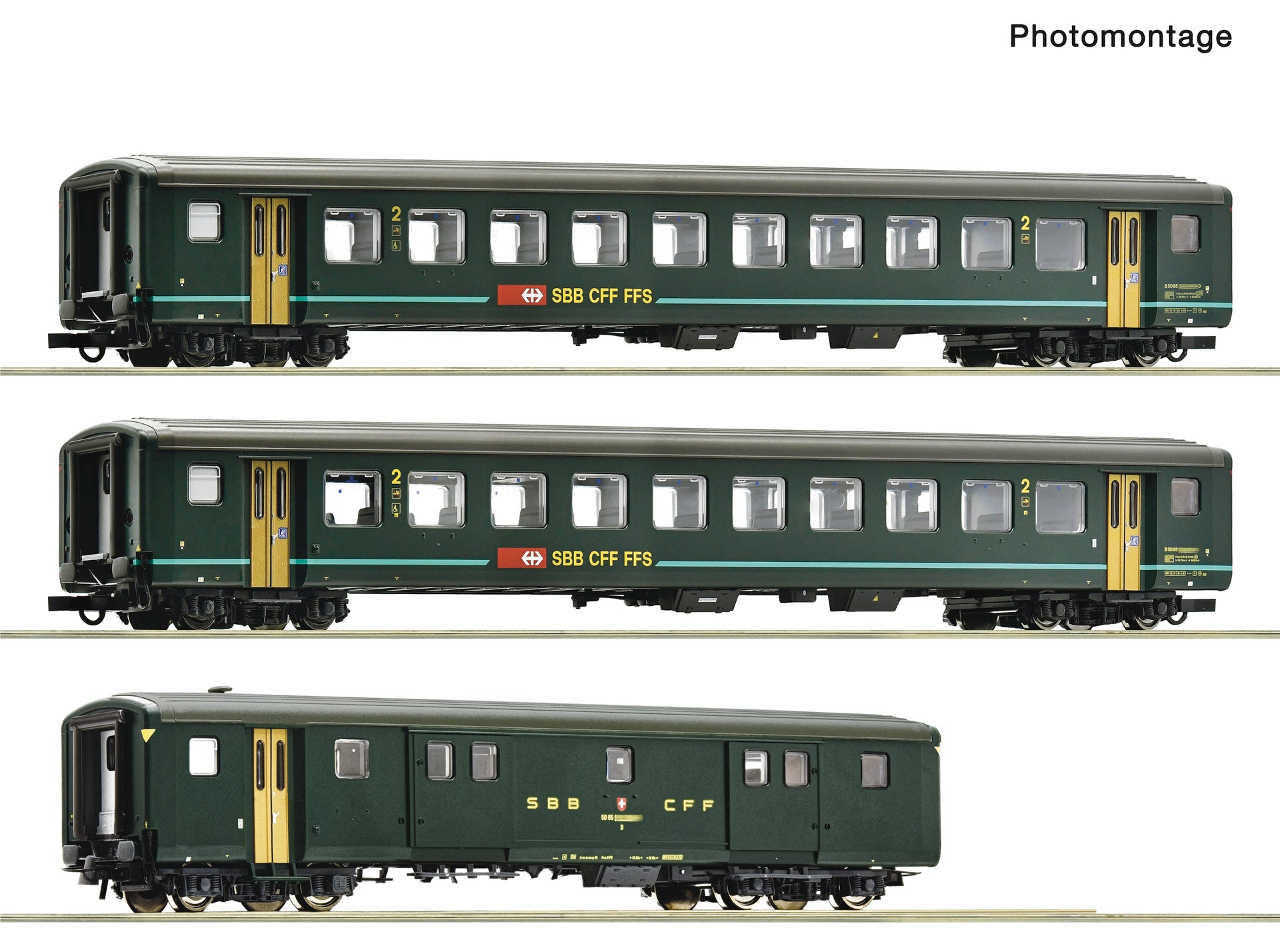 SBB IR1617 EW II B/D Coach Set (3) V