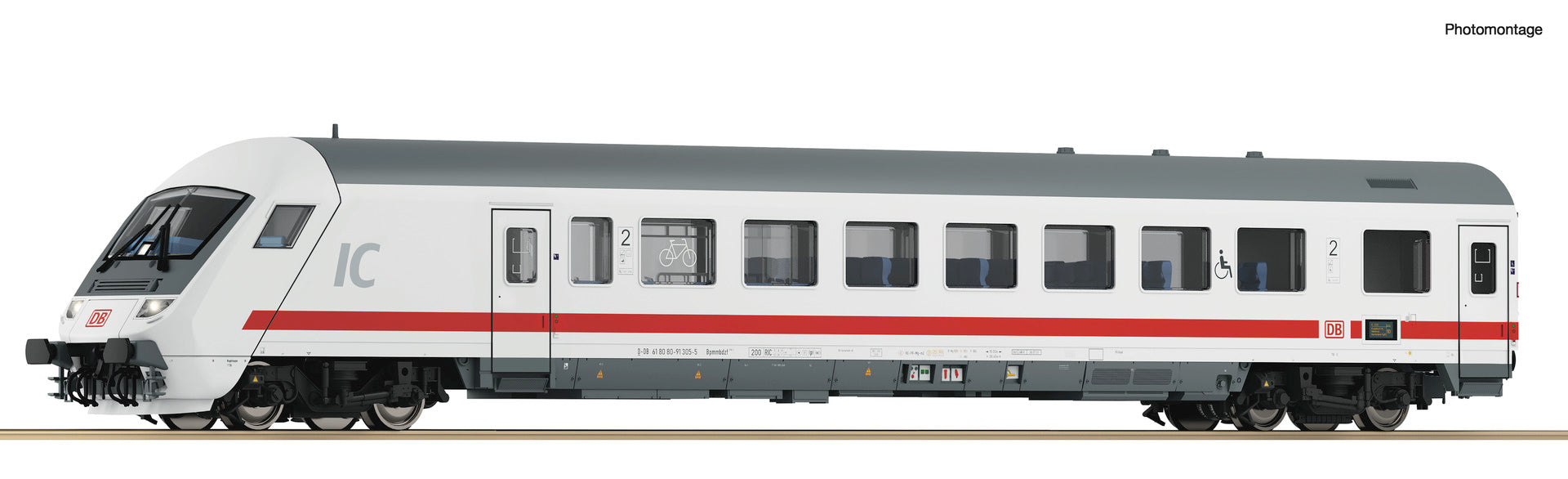 Roco DBAG IC2310 Bpmmbdzf286.3 Control Coach VI (~AC-Fitted) RC6220001