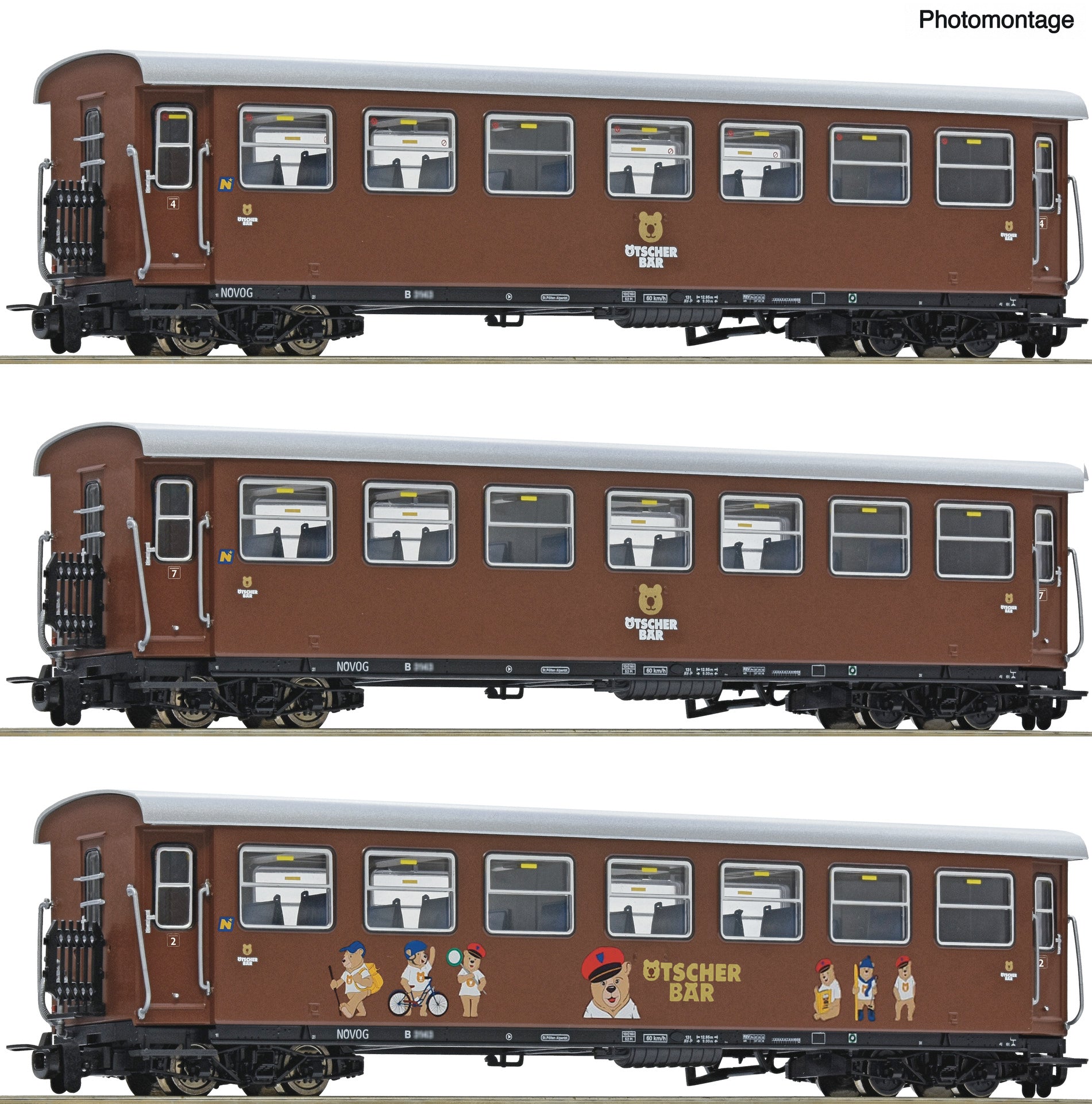 Roco Novoh Otscherbar Coach Set (3) VI RC6240002