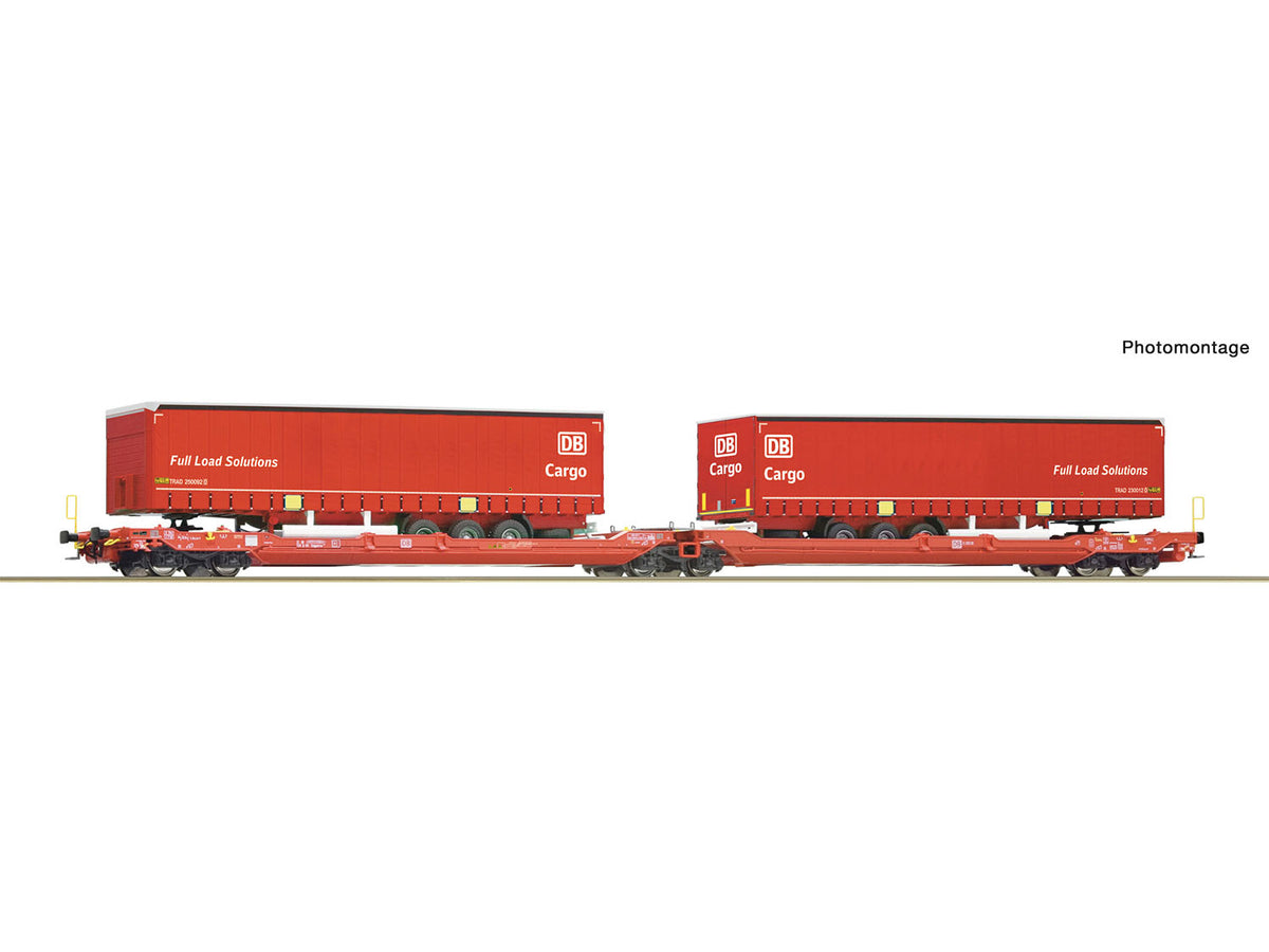 DBAG T3000e Dbl Pocket Wagon w/DB Cargo Trailer Load VI