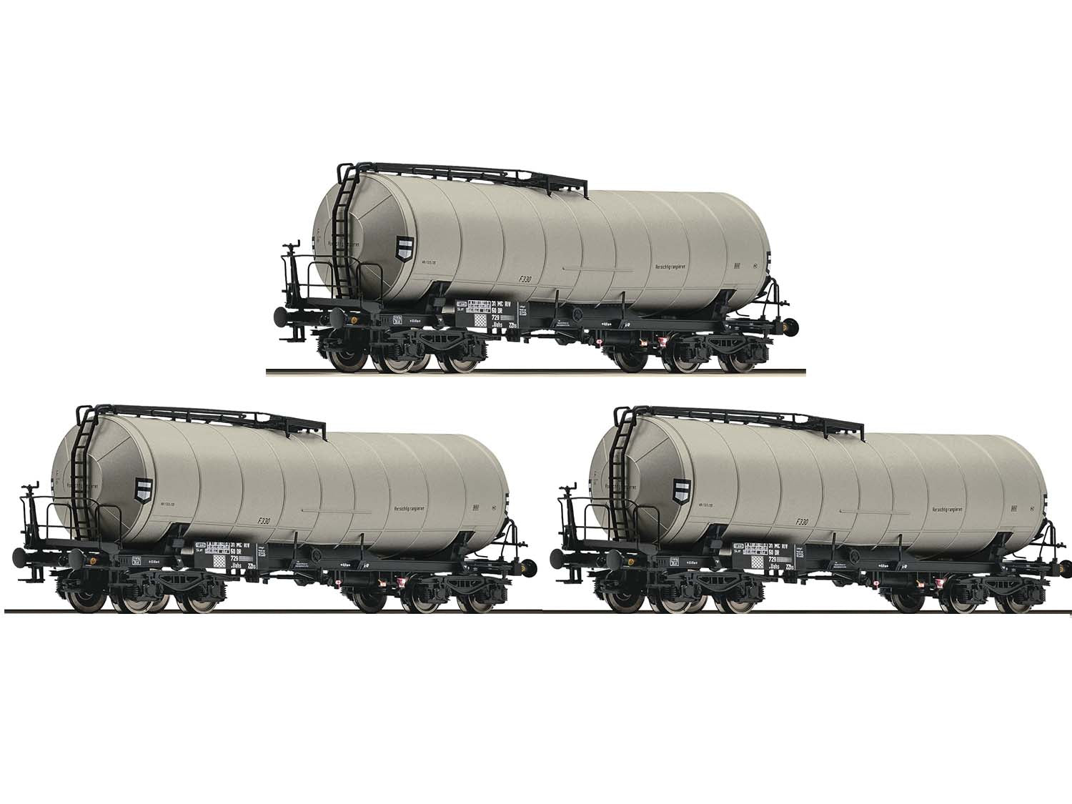 Roco DR ZZhs Bogie Tank Wagon Set (3) IV RC6680001