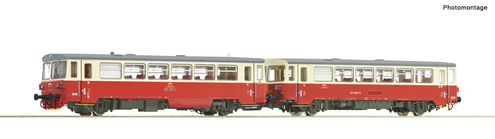 Roco ZSSK Rh810 365-7 Diesel Railcar & Trailer V RC70380 - Access Models