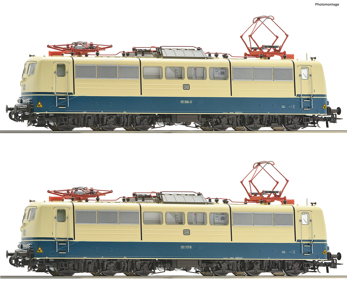 Roco DB BR151 094-0/117-9 Electric Locomotive Twin Set IV RC70407