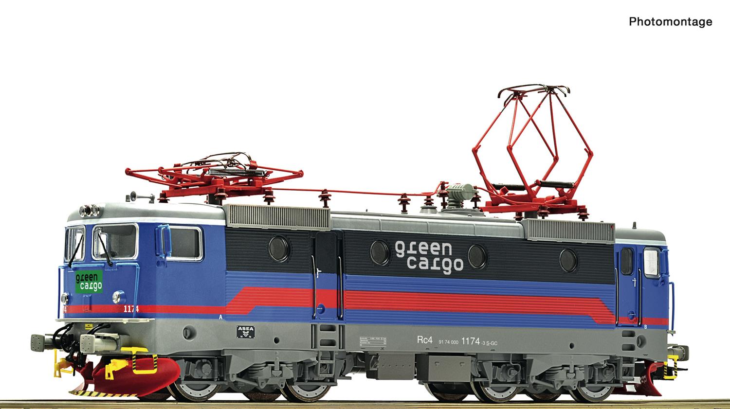 Roco Green Cargo Rc4 1174 Electric Locomotive VI RC70457