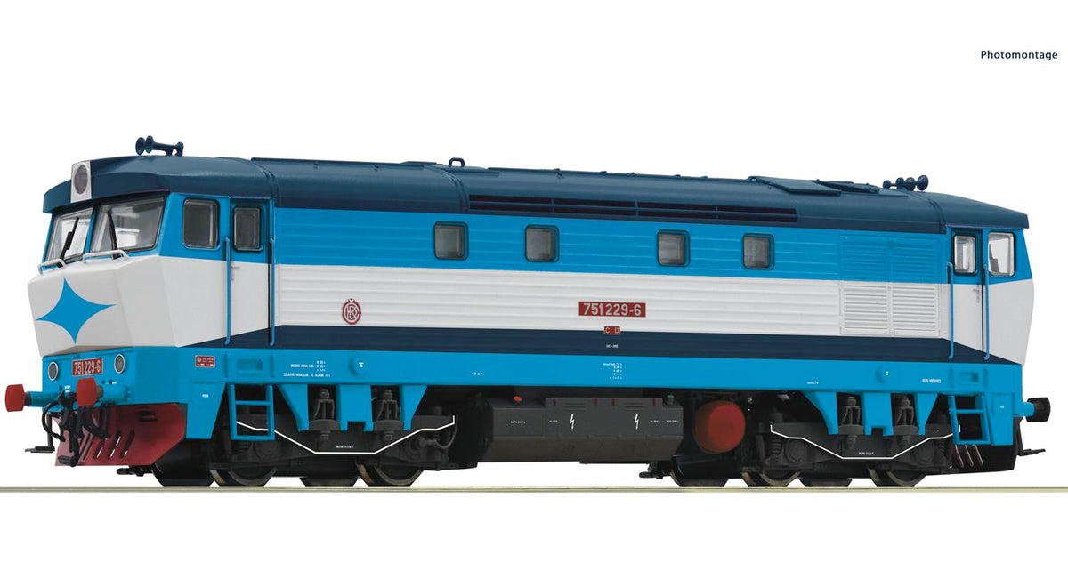 Roco CD Rh751 229-6 Diesel Locomotive V (DCC-Sound) RC70925