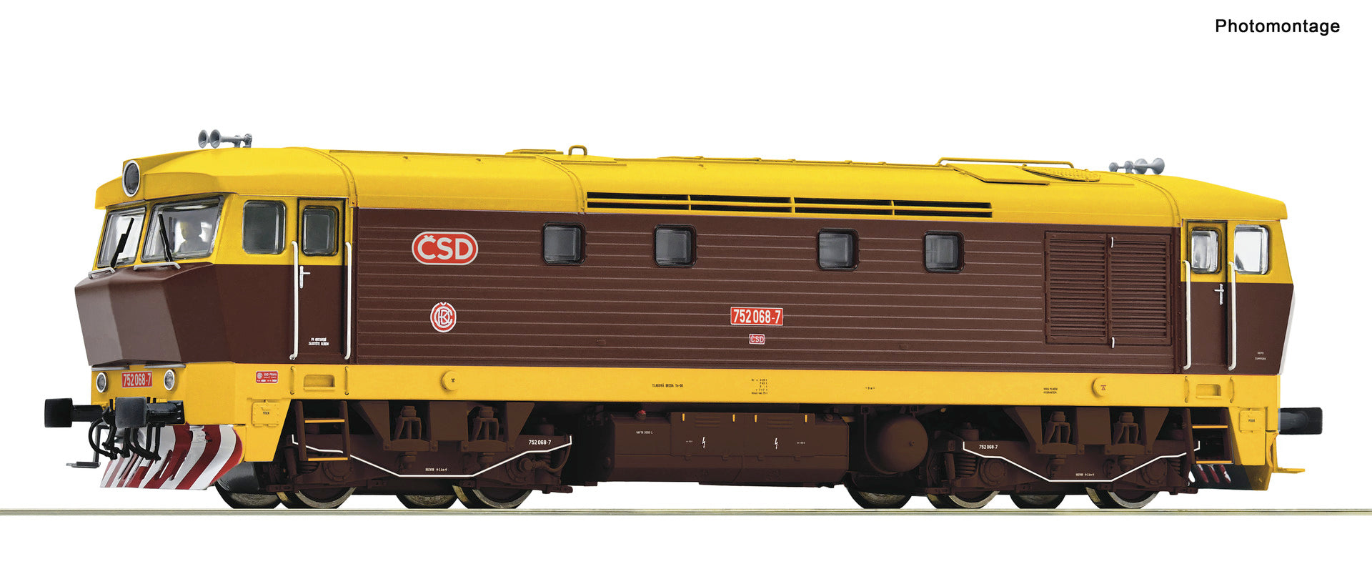Roco CSD Rh752 068-7 Diesel Locomotive IV (DCC-Sound) RC7310026 ...
