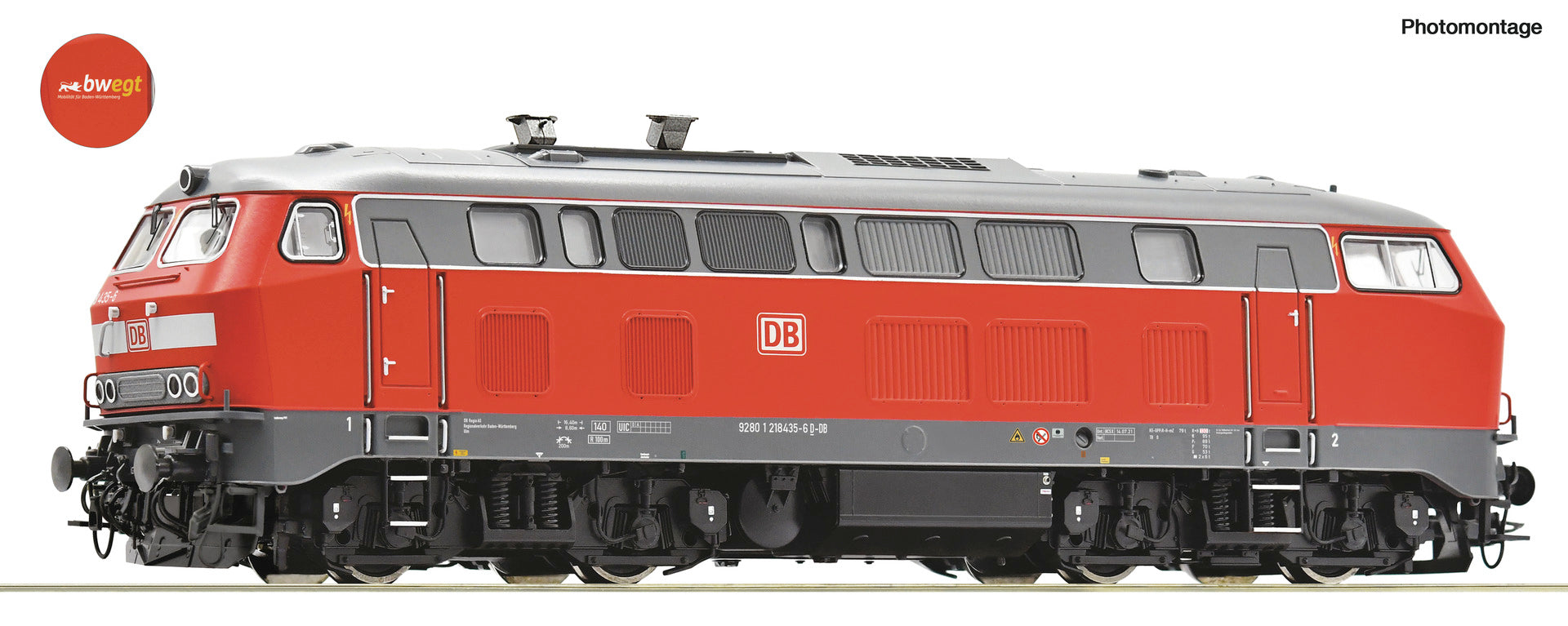 Roco DBAG BR218 435-6 Diesel Locomotive VI (DCC-Sound) RC7310044