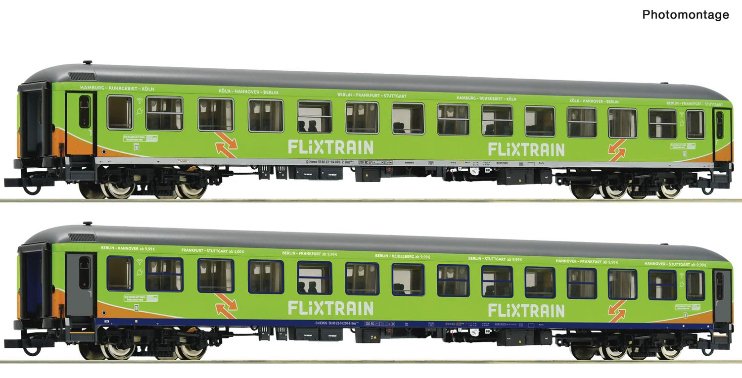 Roco Flixtrain Coach Set (2) VI RC74193