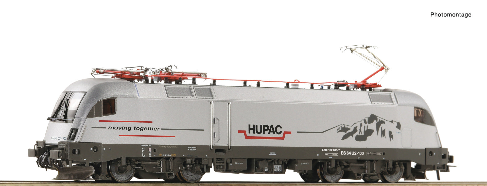 Roco Hupac ES64 U2-100 Electric Locomotive VI (~AC-Sound) RC7520070
