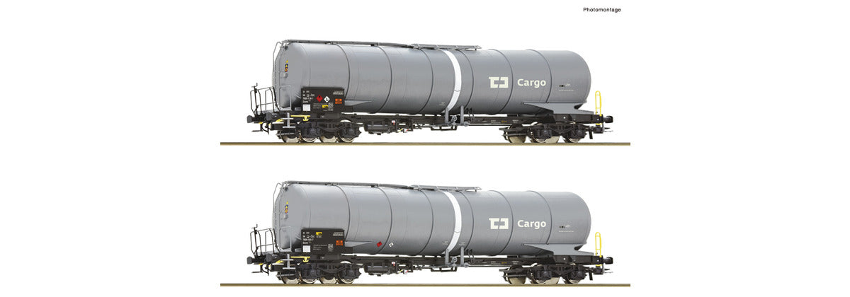 Roco CD Zacns Bogie Tank Wagon Set (2) VI RC76003