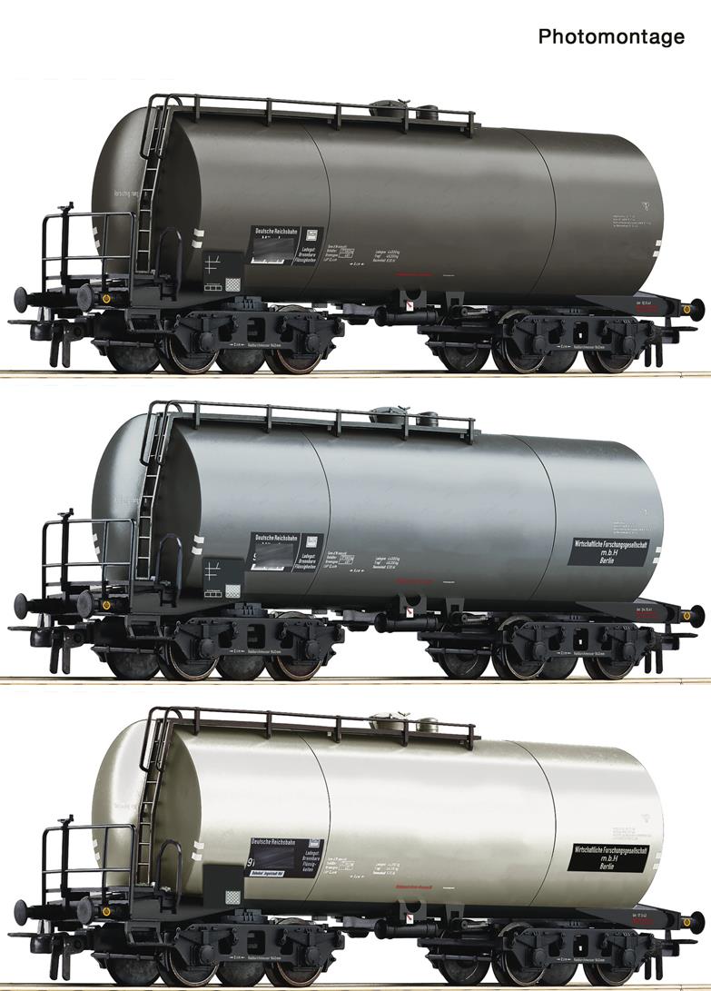 Roco DRG Bzb Bogie Tank Wagon Set (3) II RC76015