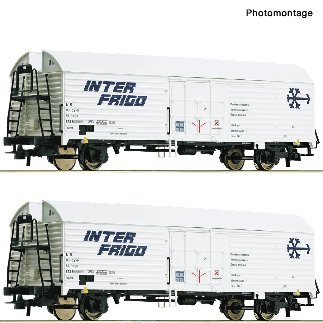 Roco SNCF Interfrigio ibbehs Refrigerated Wagon Set (2) IV RC76040