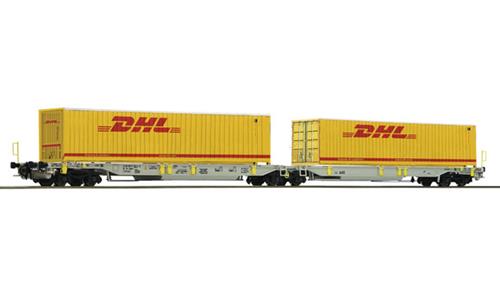 Roco AAE DHL Articulated Pocket Wagon VI RC76421