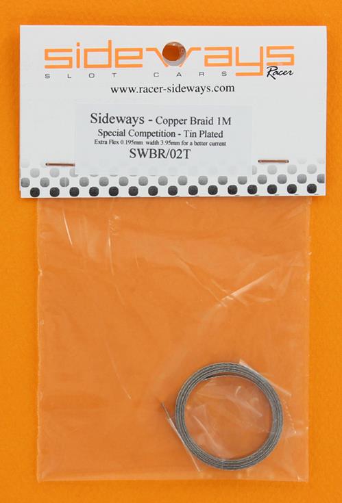 Sideways Tin Plated Copper Braid 0.195mm Extra Soft 1m RCSWBR-02T