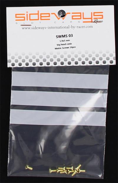 Sideways Metric Screws 9x5mm (10) for MM Big Head RCSWMS-03