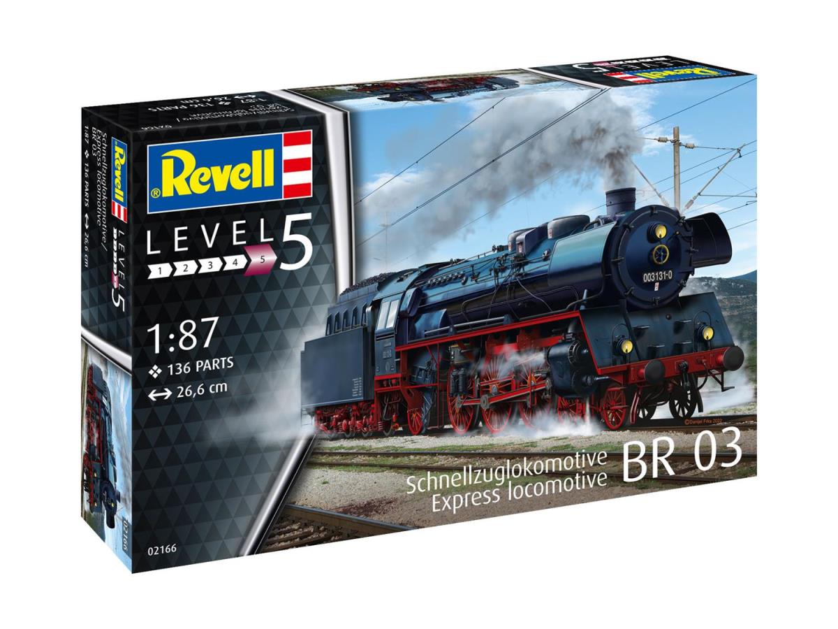 Revell German BR03 Locomotive with Tender (1:87 Scale) RL02166