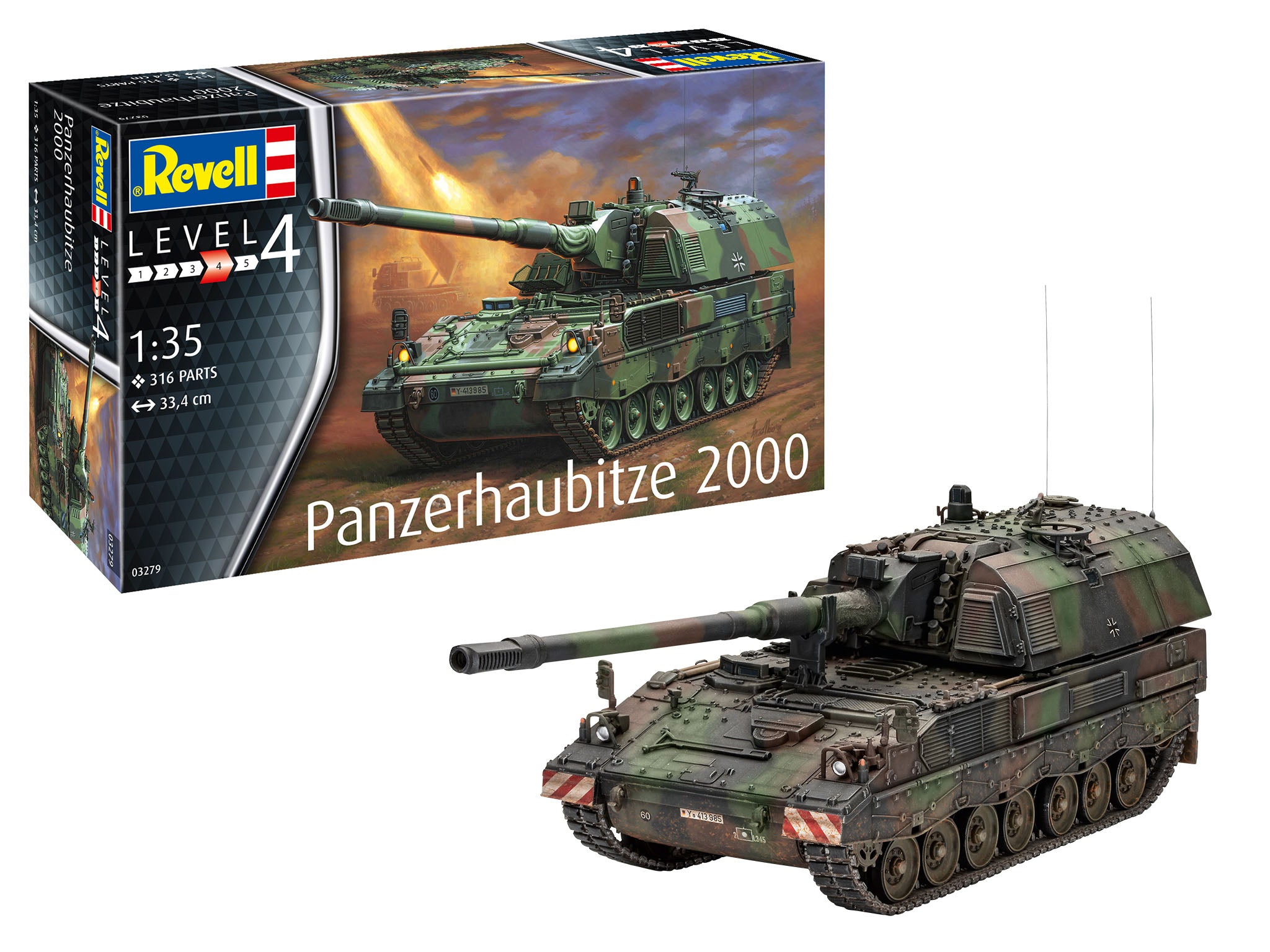 Revell German Panzerhaubitze 2000 (1:35 Scale) RL03279