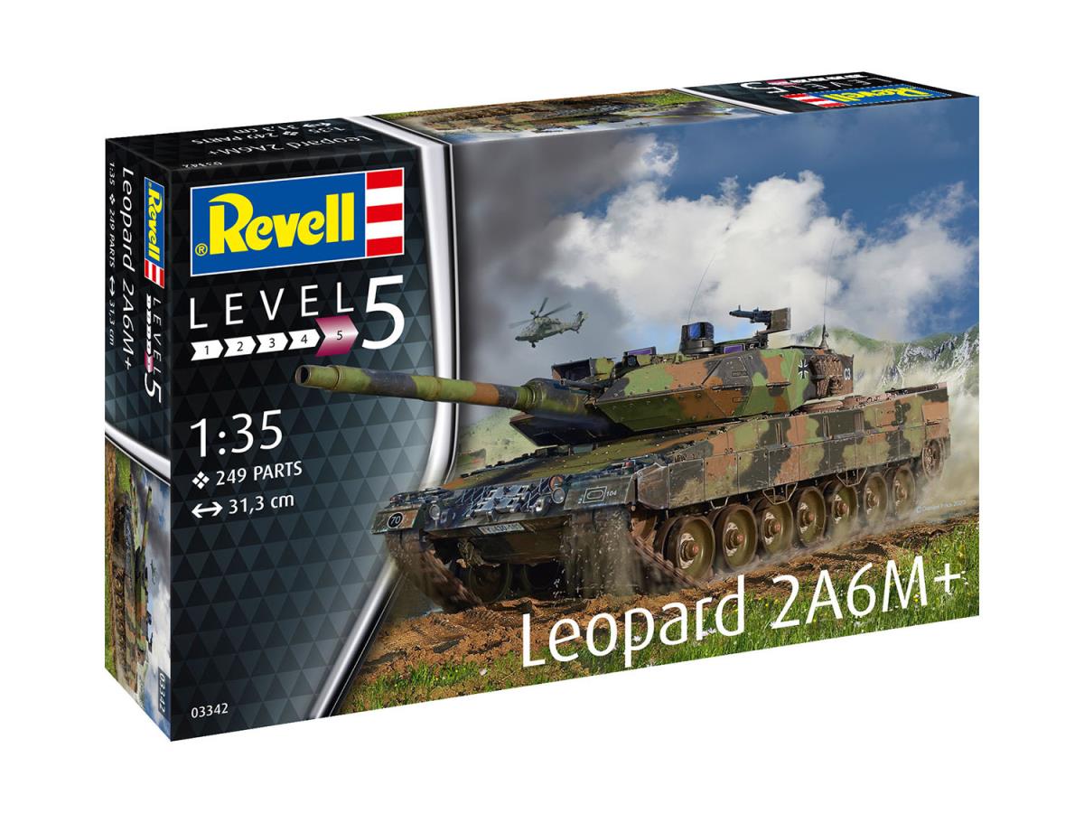 Revell German Leopard 2 A6M+ Kit (1:35 Scale) RL03342