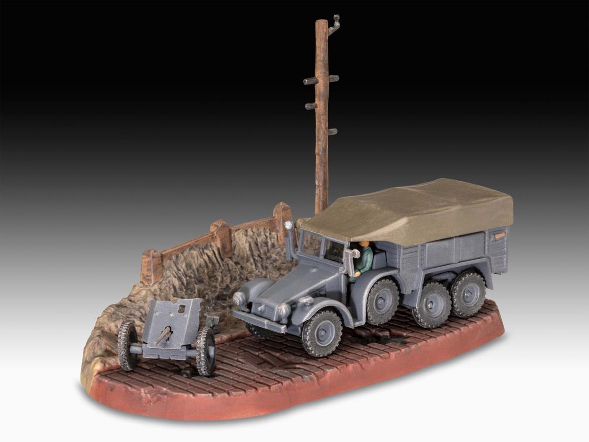 Revell German Krupp Protze KFZ 69 w/3.7cm Pak (1:76 Scale) RL03344