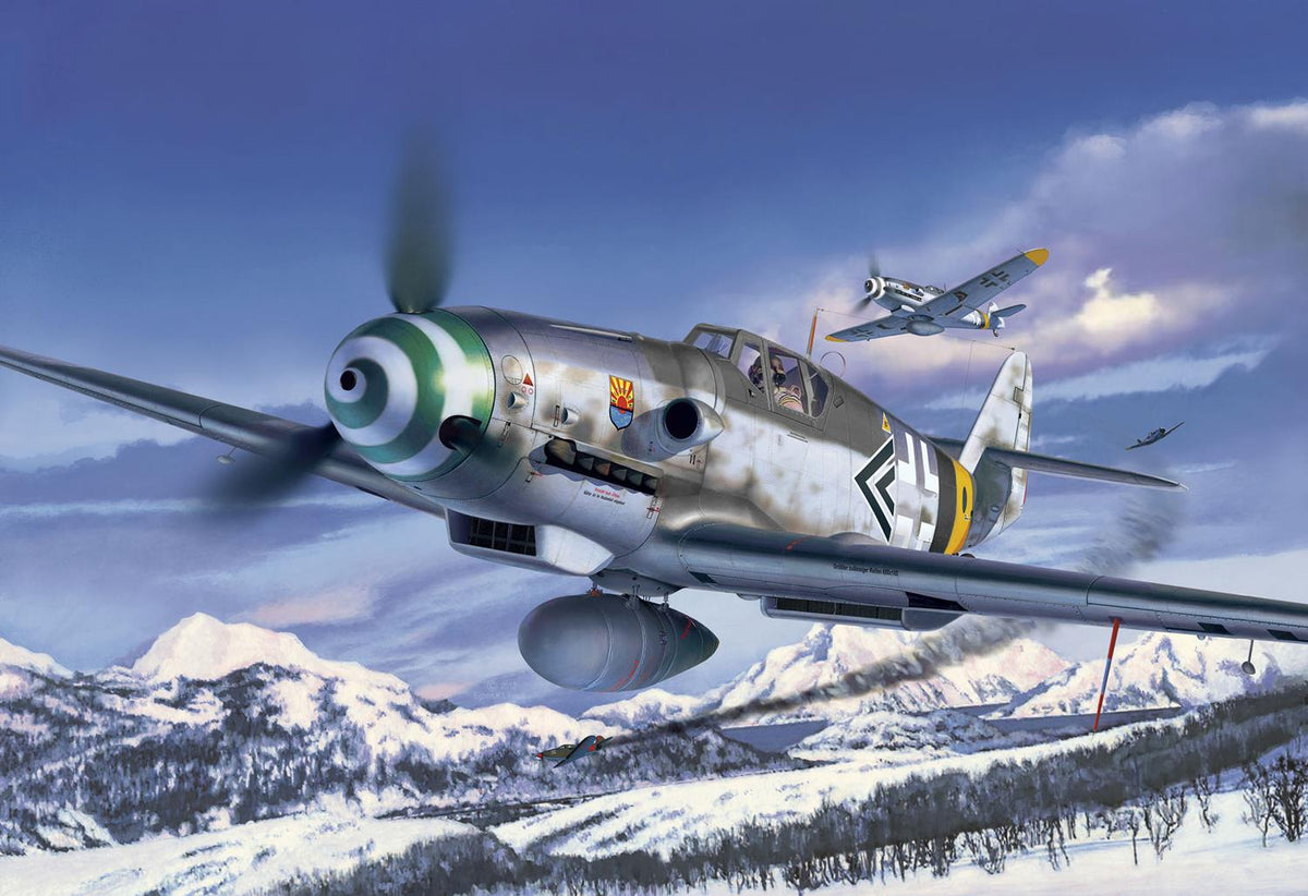 Revell German Messerschmitt Bf109G-6 easy-click Kit (1:48 Scale) RL03653