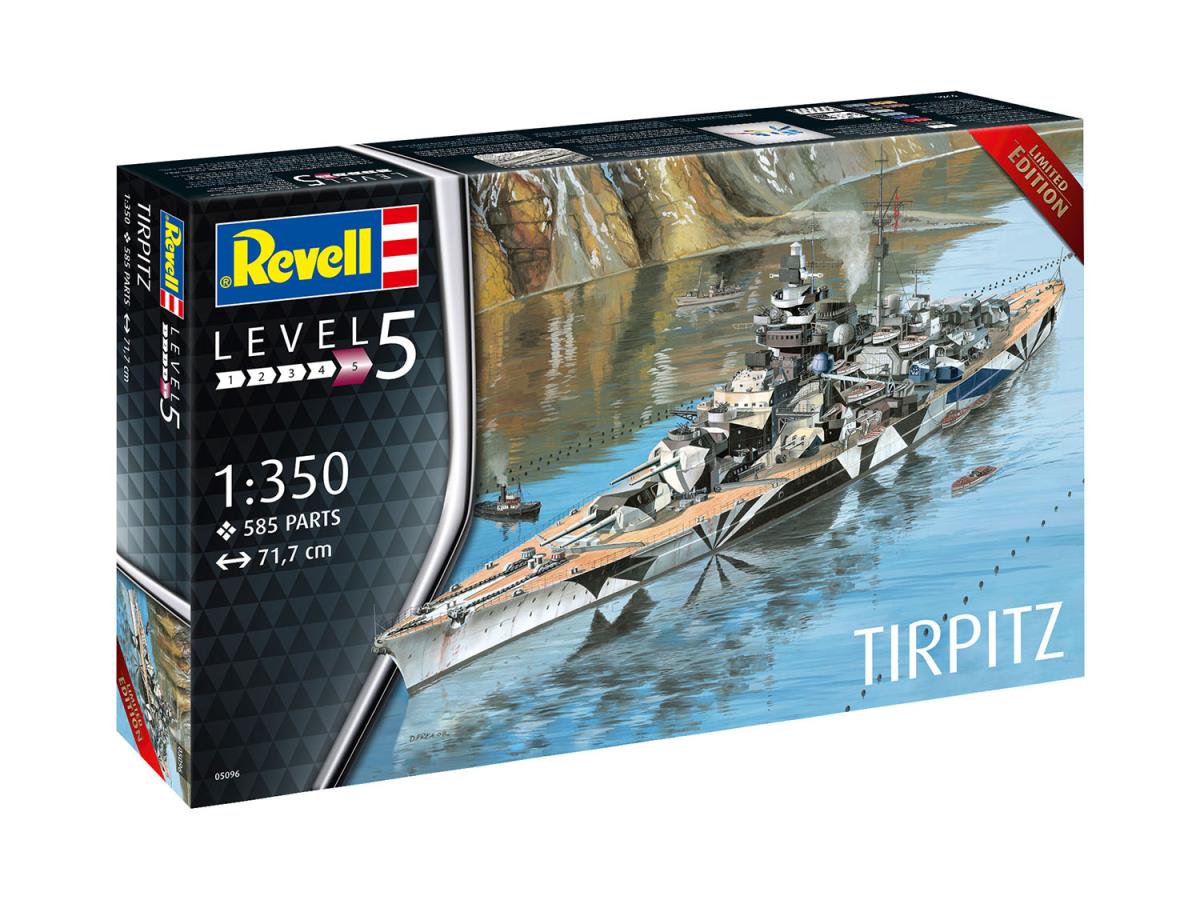 Revell German Battleship WWII Tirpitz (1:350 Scale) RL05096