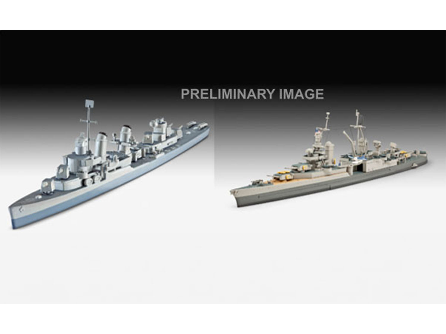 Revell Pacific Warriors USS Fletcher/Indianapolis Gift Set(1:700) RL05644