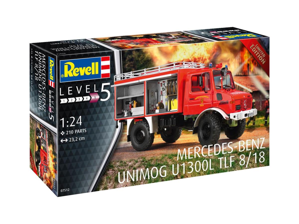 Revell Mercedes Benz Unimog U1399 L TLF 8/18 Kit (1:24 Scale) RL07512