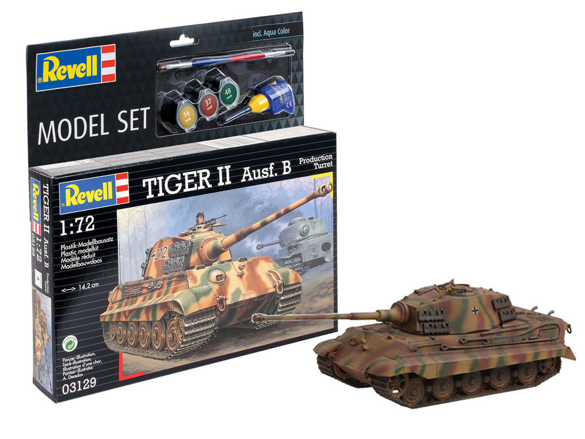 Revell German Tiger II Ausf.B Product Turret Model Set (1:72 Scale) RL63129