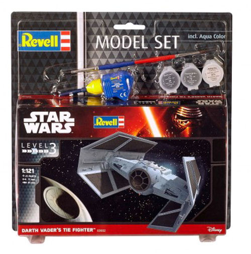 Revell Star Wars Darth Vader TIE Fighter Model Set (1:121 Scale) RL63602