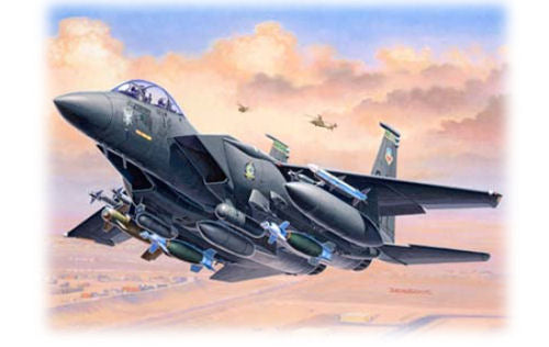 Revell US F-15E Strike Eagle &amp; Bombs Model Set (1:144 Scale) RL63972