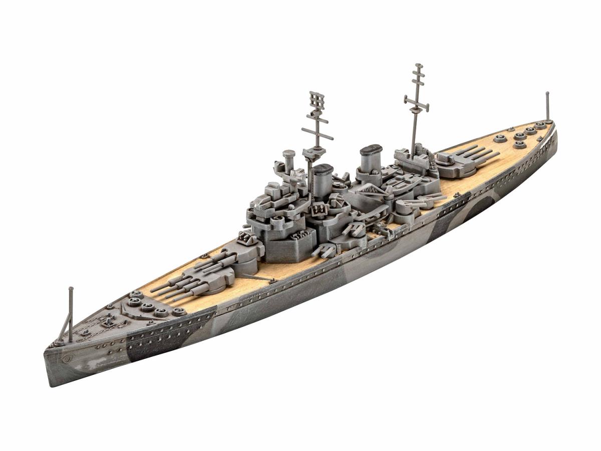 Revell British HMS Duke of York WWII Model Set (1:1200 Scale) RL65182