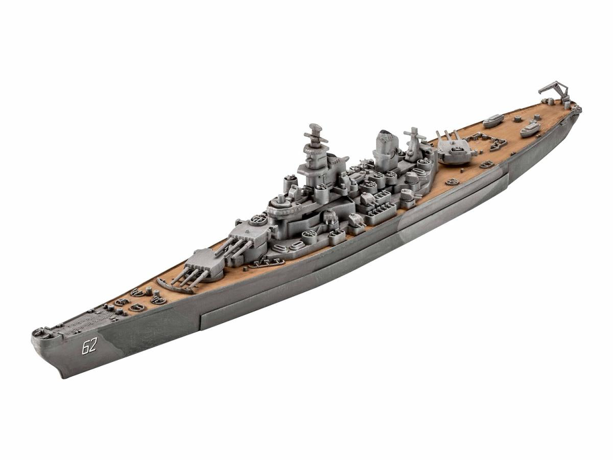 Revell US USS New Jersey WWII Battleship Model Set (1:1200 Scale) RL65183