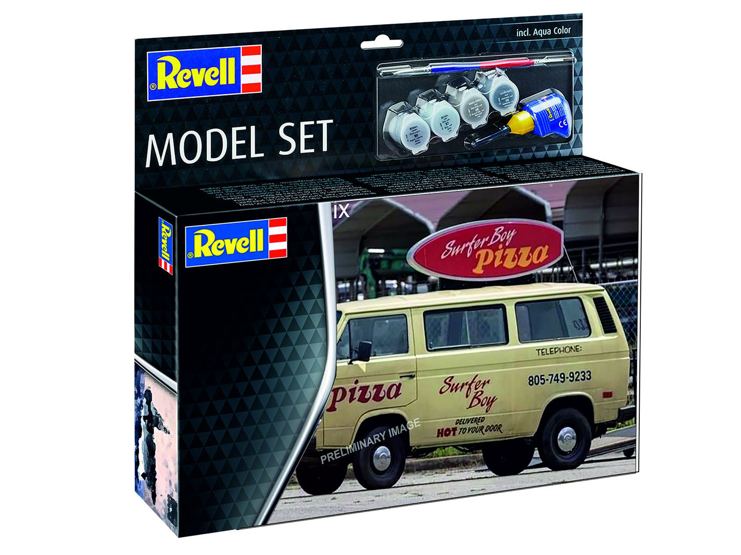 Revell Stranger Things VW T3 Bus Surfer Boy Model Set (1:25) RL67725