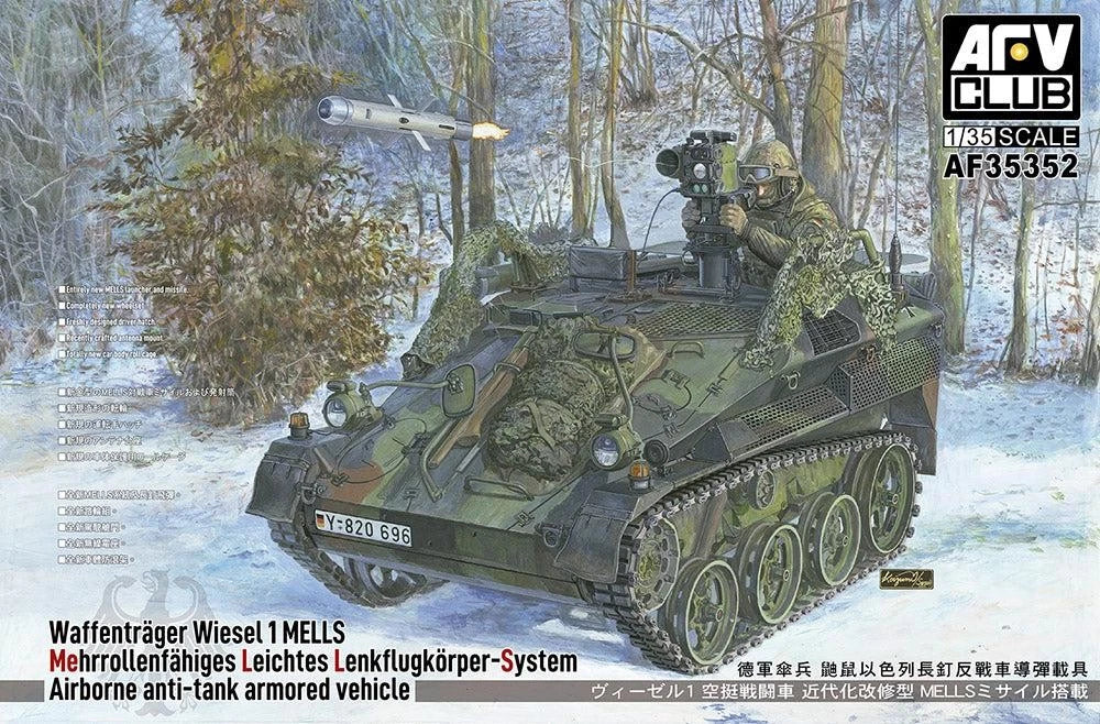AFV Club German Army Waffenträger Wiesel 1 MELLS Tracked Weapons Carrier PKAF35352