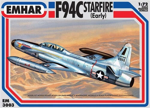 Emhar US Air Force F-94C Starfire  Early Jet Fighter Aircraft PKEM3003