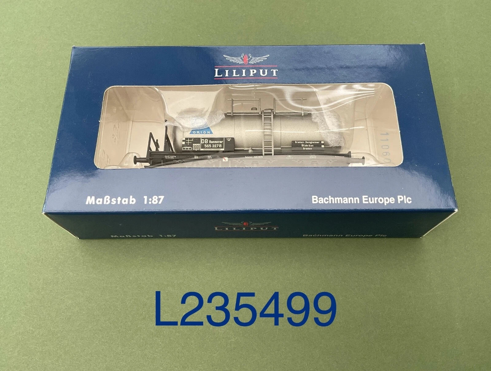 Liliput Chemical tank wagon, DB, 'Kali-Chemie AG', 114 hi-tank, era III L235392