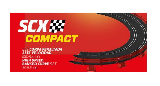 SCX Compact 1:43 High Speed Banked Curve Set SCXC10471