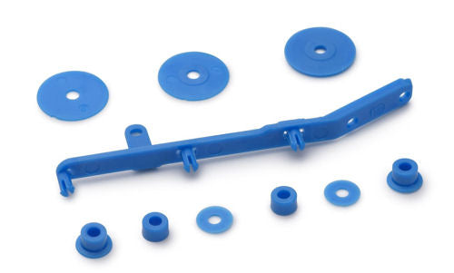 Slot It Tensioner/Flanges/Spacers for 4WD System Cyan SICH98C