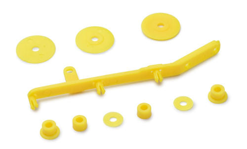 Slot It Tensioner/Flanges/Spacers for 4WD System Yellow SICH98Y