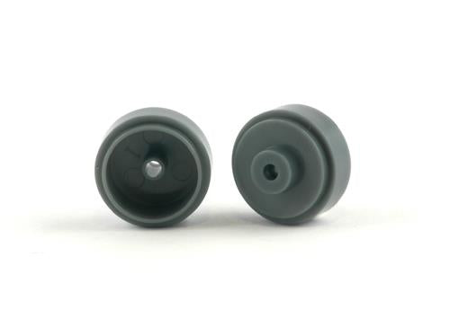 Slot It Plastic 16.5x8.2x2.5mm Wheels Dark Grey 0.76g (4) SIW16508225P