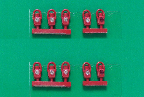 Springside GWR Red Head and Tail Lamps (10) SPDA2-2