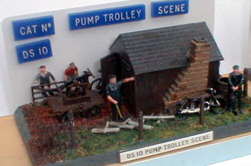 Springside Pump Trolley Scene Whitemetal Kit SPDS10