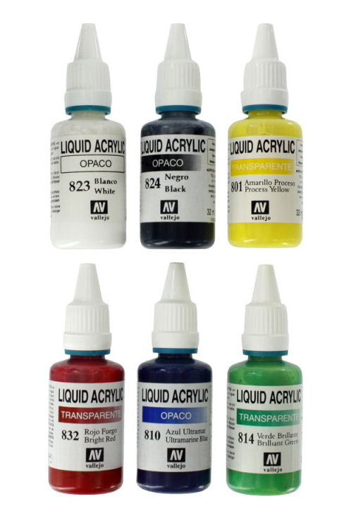 Spraycraft Acrylic Paint Set (6 x 32ml Colours) SPY1601