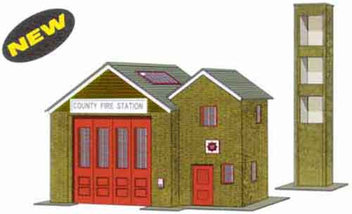 Superquick Country Fire Station Card Kit SQB36