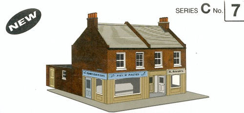 Superquick Red Brick Terrace Corner Shops Card Kit SQC7