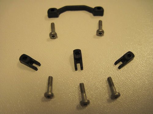 Thunderslot Pods for Motor Mount/Chassis Kit (4 Pods &amp; 5 Screws) TSLFIXK001