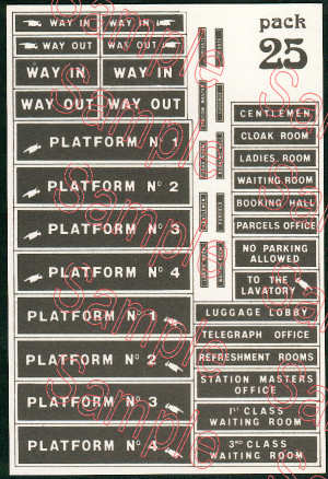 Tiny Signs Early Station Signs TSO25