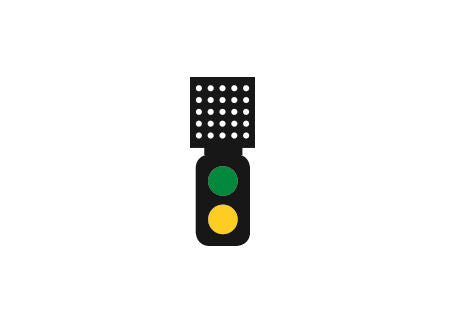 Train Tech DCC Signal (Theatre Indicator) 2 Aspect Distant TTDS2T